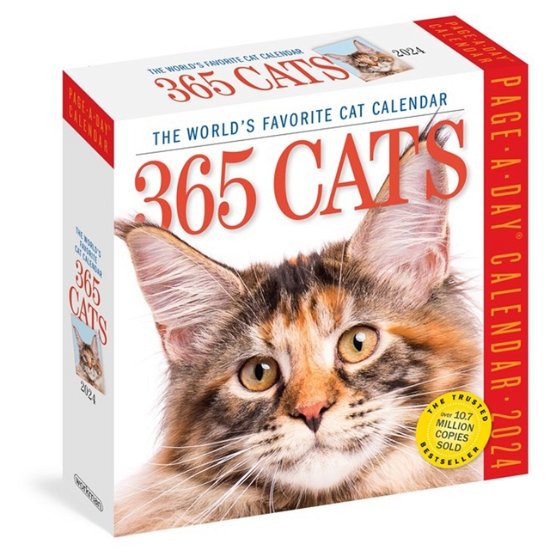 Cover for Workman Calendars · 365 Cats Page-A-Day Calendar 2024: The World's Favourite Cat Calendar (Kalender) (2023)
