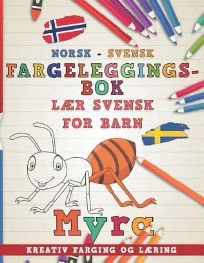 Cover for Nerdmediano · Fargeleggingsbok Norsk - Svensk I L (Paperback Bog) (2018)
