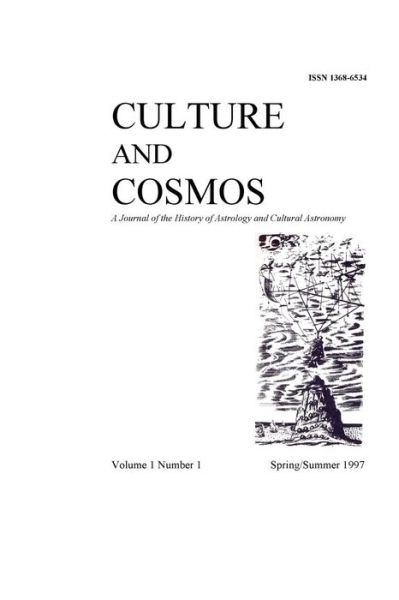 Culture and Cosmos Vol 1 Number 1 - Nicholas Campion - Books - Sophia Centre Press - 9781907767685 - March 21, 1997