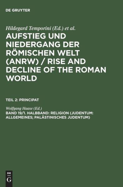 Cover for Wolfgang Haase · Aufstieg u.Nieder.röm.Welt.Abt.2/19/1 (Book) (1979)