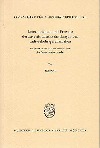Cover for Out · Determinanten und Prozesse der Inve (Book) (1978)