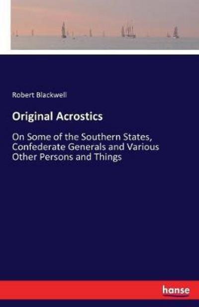 Cover for Blackwell · Original Acrostics (Buch) (2017)