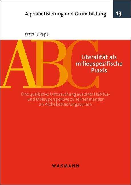 Cover for Pape · Literalität als milieuspezifische (Book) (2022)