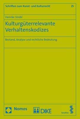 Cover for Strobl · Kulturgüterrelevante Verhaltensk (Book) (2018)