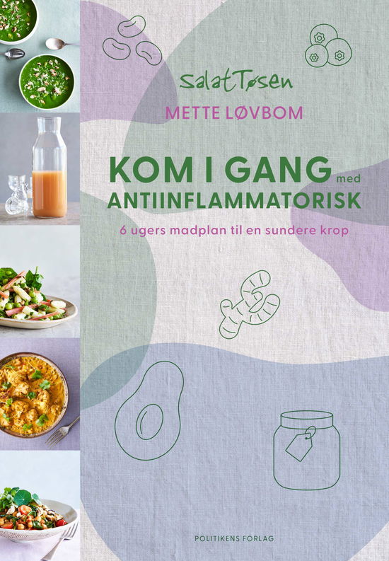 Cover for Mette Løvbom · Kom i gang med antiinflammatorisk (Sewn Spine Book) [1. Painos] (2025)