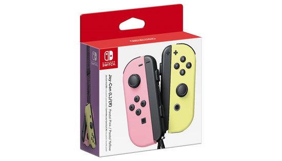 Nintendo Official Switch  JoyCon Controller Pair  Pastel PinkPastel Yellow Switch - Switch - Game - Nintendo - 0045496431686 - 