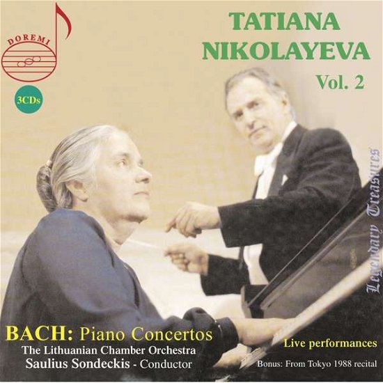Tatiana Nikolayeva Plays Bach Piano Concertos 2 - Bach,j.s. / Nikolayeva / Senkov - Muziek - DOREMI - 0061297805686 - 19 oktober 2018