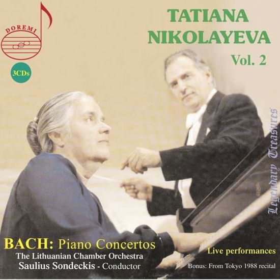 Tatiana Nikolayeva Plays Bach Piano Concertos 2 - Bach,j.s. / Nikolayeva / Senkov - Musik - DOREMI - 0061297805686 - 19 oktober 2018