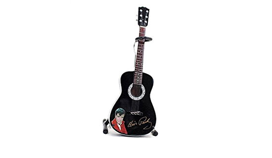 Elvis Presley Signature Black Acoustic Mini Guitar - Elvis Presley Signature Black Acoustic Mini Guitar - Merchandise -  - 0661239447686 - March 29, 2021