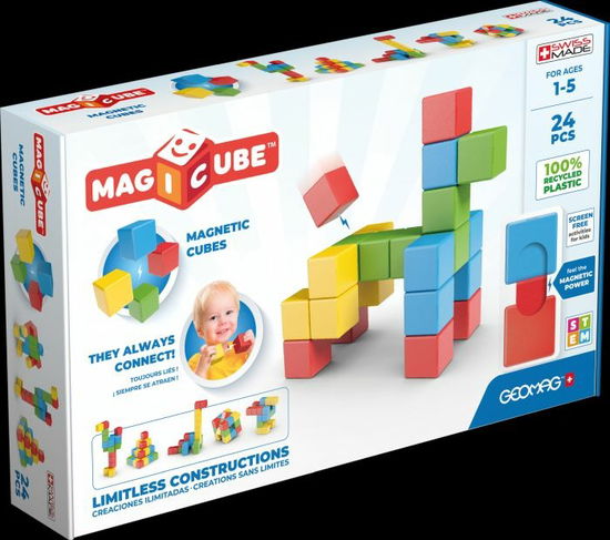 Geomag - Magicube Full Color Recycled Try me - 24 pcs - Geomag - Merchandise - Geomag - 0871772000686 - 