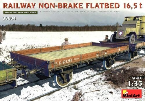 Cover for MiniArt · 1/35 Railway Non-brake Flatbed 16,5 T (Legetøj)