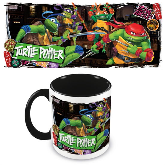 Teenage Mutant Ninja Turtles: Mutant Mayhem (Turtle Power) Black 11oz/315ml Coloured Inner Mug - - Merchandise - PYRAMID INTERNATIONAL - 5050574277686 - October 26, 2023