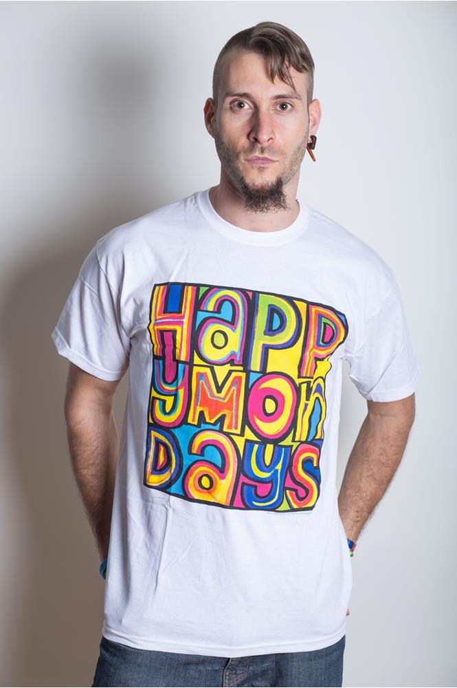 Happy Mondays · Happy Mondays Unisex Tee: Logo (CLOTHES) [size S