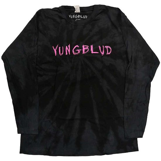Yungblud Unisex Long Sleeve T-Shirt: Scratch Logo (Wash Collection) - Yungblud - Produtos -  - 5056561017686 - 