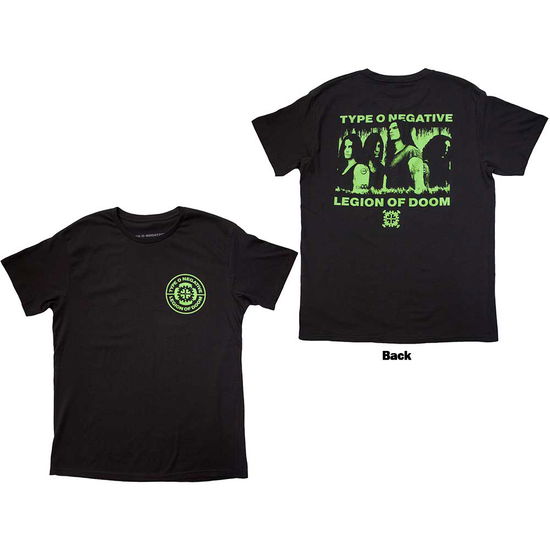 Cover for Type O Negative · Type O Negative Unisex T-Shirt: Legion of Doom (Back Print) (T-shirt) [size S]