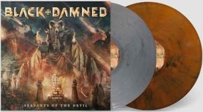 Cover for Black &amp; Damned · Servants of the Devil (Grey &amp; Orange Vinyl) (LP) (2023)