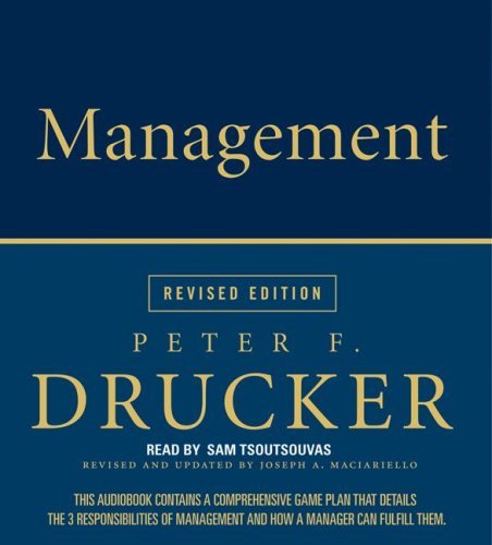 Cover for Peter F. Drucker · Management Rev Ed CD (Hörbuch (CD)) [Abr Rev edition] (2008)