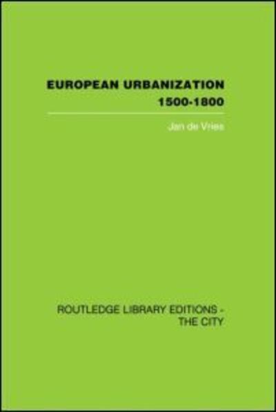 Cover for Jan De Vries · European Urbanization, 1500-1800 (Hardcover Book) (2006)