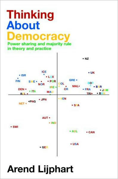 Cover for Lijphart, Arend (University of California, San Diego, USA) · Thinking about Democracy: Power Sharing and Majority Rule in Theory and Practice (Taschenbuch) [New edition] (2007)