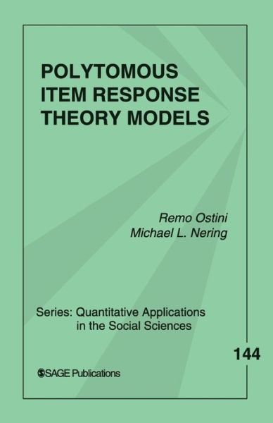 Polytomous Item Response Theory Models - Quantitative Applications in the Social Sciences - Remo Ostini - Books - SAGE Publications Inc - 9780761930686 - September 29, 2005