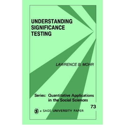 Cover for Lawrence B. Mohr · Understanding Significance Testing - Quantitative Applications in the Social Sciences (Paperback Book) (1990)