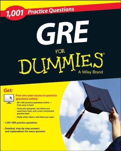 Cover for The Experts at Dummies · GRE 1,001 Practice Questions For Dummies (Paperback Bog) (2015)