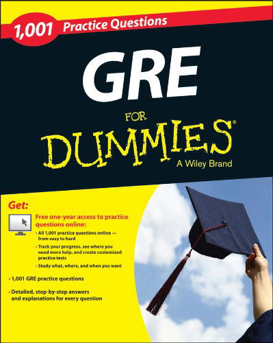 Cover for The Experts at For Dummies · GRE 1,001 Practice Questions For Dummies (Paperback Bog) (2015)