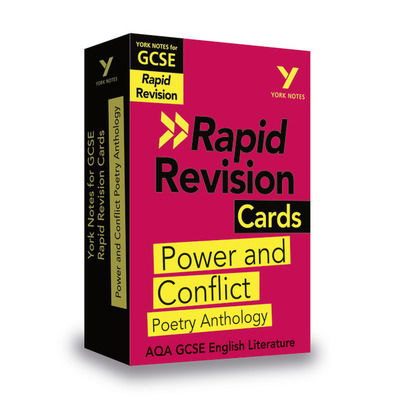 Cover for Laura Burden · York Notes RAPID AQA GCSE (Revision Cards) Power and Conflict Poetry Anthology - for 2025, 2026 exams - York Notes - Rapid (Cartas de oráculo/tarô) (2019)
