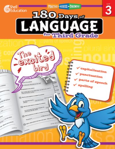 Cover for Christine Dugan · 180 Days™: Language for Third Grade: Practice, Assess, Diagnose - 180 Days of Practice (Paperback Book) (2014)