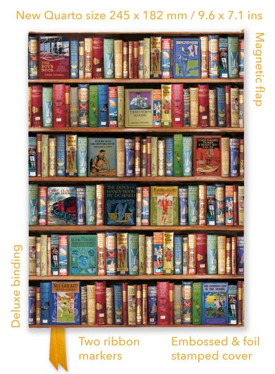 Bodleian Libraries: Hobbies & Pastimes Bookshelves (Foiled Quarto Journal) - Flame Tree Quarto Notebook - - Books - Flame Tree Publishing - 9781804177686 - February 27, 2024
