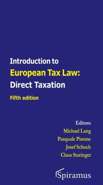 Cover for Michael Lang · Introduction to European Tax Law: Direct Taxation (Paperback Book) (2019)