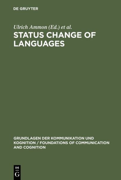 Cover for Ulrich Ammon · Status Change of Languages (Book) (1991)