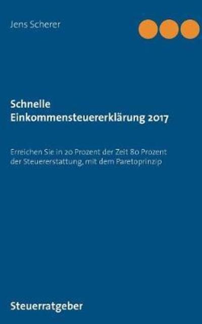 Cover for Scherer · Schnelle Einkommensteuererkläru (Book) (2018)