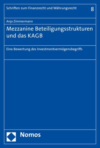 Cover for Zimmermann · Mezzanine Beteiligungsstrukt (Book) (2016)