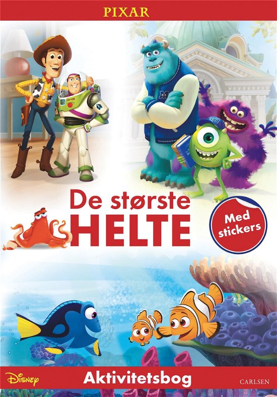 Cover for Disney Pixar · Disney Pixar: De største helte aktivitetsbog (kolli 6) (Poketbok) [1:a utgåva] (2021)
