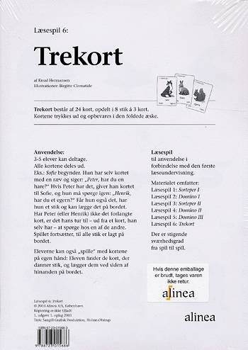 Cover for Knud Hermansen · Læsespil 6, Trekort (Løsblad) [1. udgave] (2003)