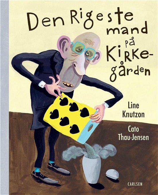Cover for Line Knutzon · Carlsens billednoveller til børn: Den rigeste mand på kirkegården (Innbunden bok) [1. utgave] (2022)