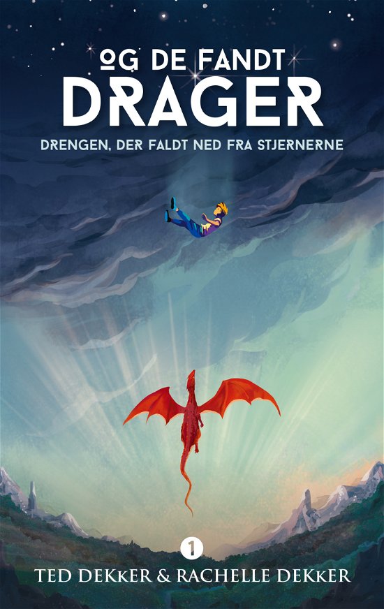Cover for Og de fandt drager: Drengen, der faldt ned fra stjernerne (Hardcover bog) [1. udgave] (2024)