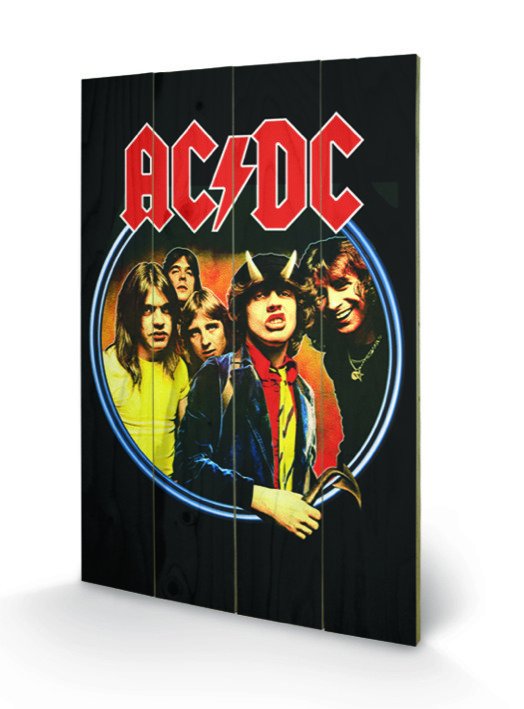 Cover for Ac/Dc · AC/DC - Impression sur Bois 40X59 - Group (MERCH) (2019)