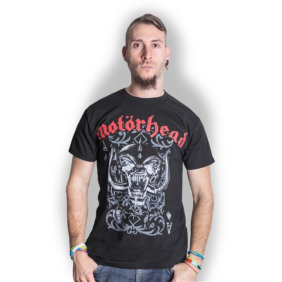 Motorhead Unisex T-Shirt: Playing Card - Motörhead - Merchandise - Global - Apparel - 5055295347687 - November 26, 2018