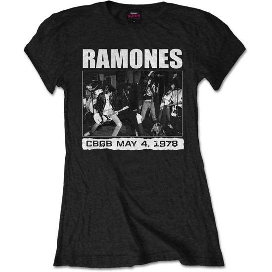 Ramones Ladies T-Shirt: CBGB 1978 - Ramones - Koopwaar - Merch Traffic - 5056170605687 - 