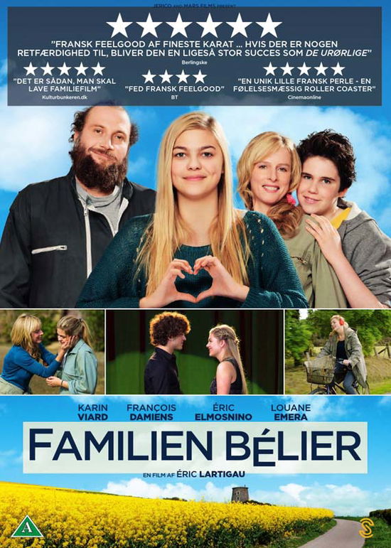 Familien Bélier - Karin Viard / Francois Damiens / Eric Elmosnino / Louane Emera - Elokuva -  - 5706102370687 - torstai 17. syyskuuta 2015