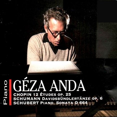 Cover for Anda Geza · 12 Etudes Op. 25 / Davidsbundlertanze Op. 6 / Piano Sonata in a Major / D 664 O (CD) (1996)