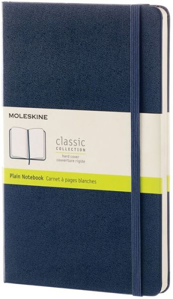 Moleskine Sapphire Blue Large Plain Notebook Hard - Moleskine - Books - Moleskine - 8051272893687 - 