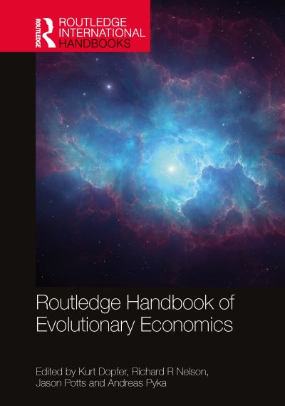 Cover for Routledge Handbook of Evolutionary Economics - Routledge International Handbooks (Hardcover Book) (2023)