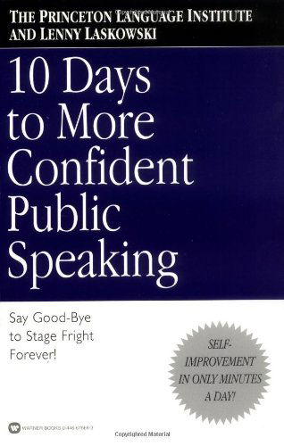 Cover for Lenny Laskowski · 10 Days to More Confident Public Speaking (Paperback Book) (2001)