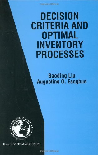 Cover for Baoding Liu · Decision Criteria and Optimal Inventory Processes - International Series in Operations Research &amp; Management Science (Hardcover Book) [1999 edition] (1999)