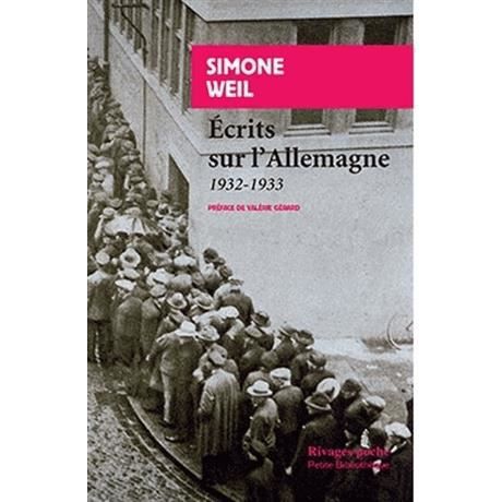 Ecrits sur l'Allemagne - Simone Weil - Boeken - Editions Rivages - 9782743629687 - 1 maart 2015