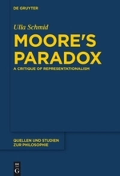 Cover for Schmid · Moore's Paradox (Book) (2017)