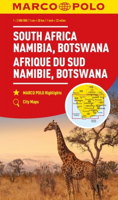Cover for Marco Polo · South Africa, Namibia &amp; Botswana Marco Polo Map - Marco Polo Maps (Kort) (2023)